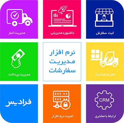 نرم افزار مدیریت سفارشات فرادیس