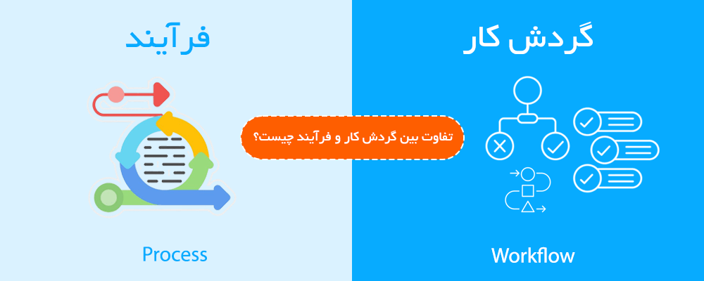 تفاوت‌ بین گردش کار و فرآیند چیست؟