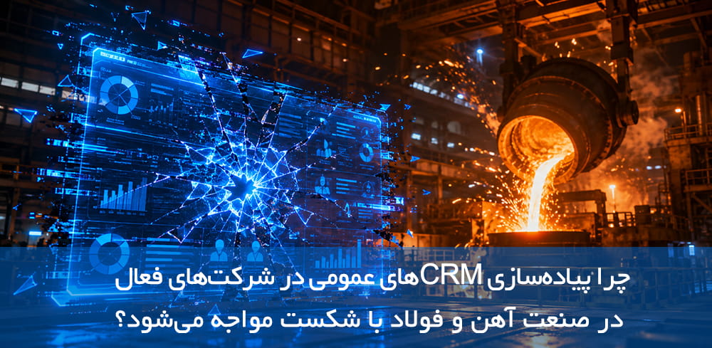 چرا پیاده‌سازی CRMهای عمومی در شرکت‌های فعال در صنعت آهن و فولاد با شکست مواجه می‌شود؟