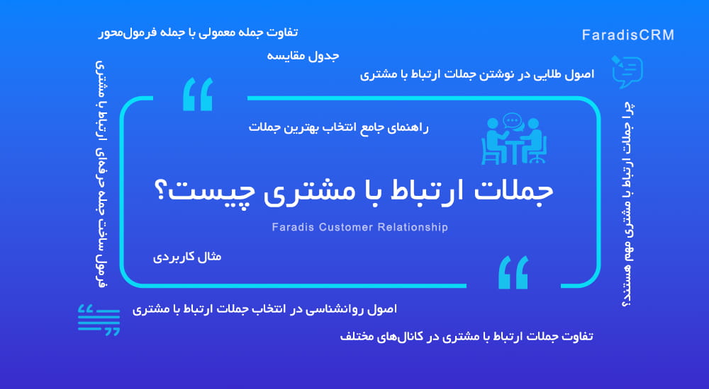 جملات ارتباط با مشتری چیست؟راهنمای جامع انتخاب بهترین جملات